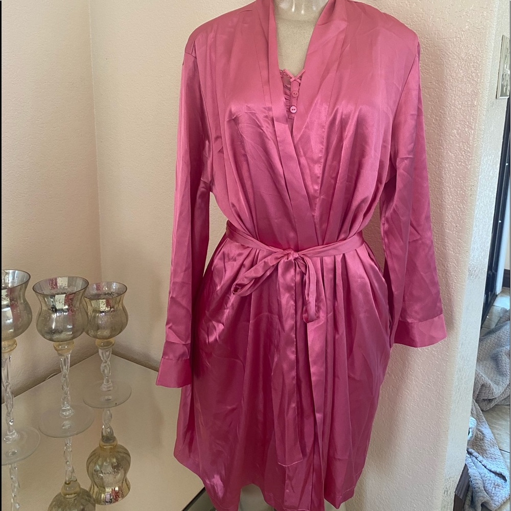 new elegant slip/robe set